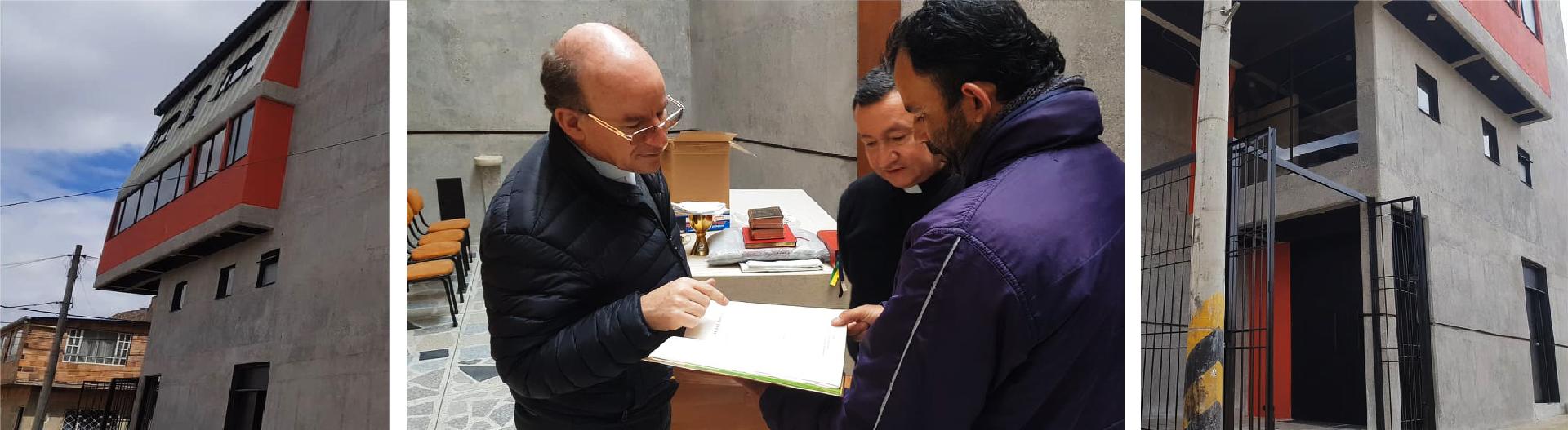 Entrega de elementos litúrgicos a la parroquia Cristo Salvador