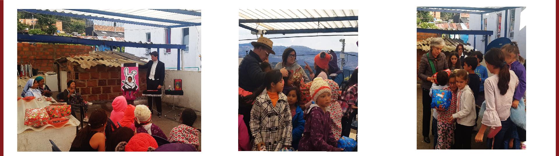 Niñas del Hogar Nuestra Señora del Milagro, celebrando la navidad 2018